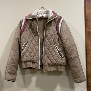 Vintage puffer jacket / vest removable sleeves